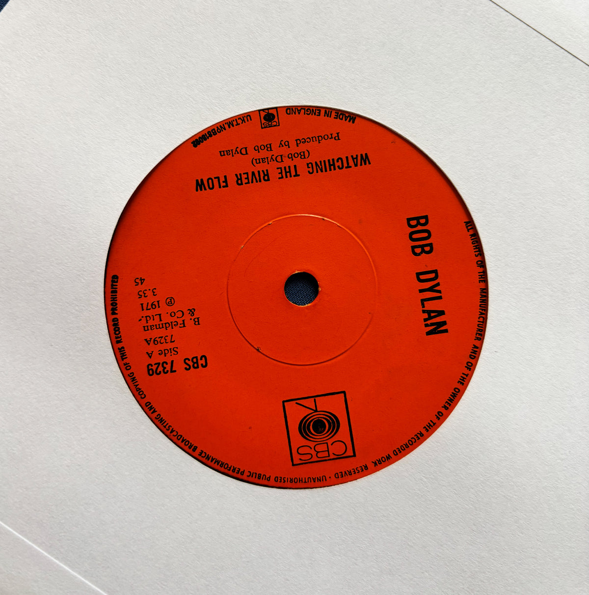 Bob Dylan - Watching the River Flow 7"