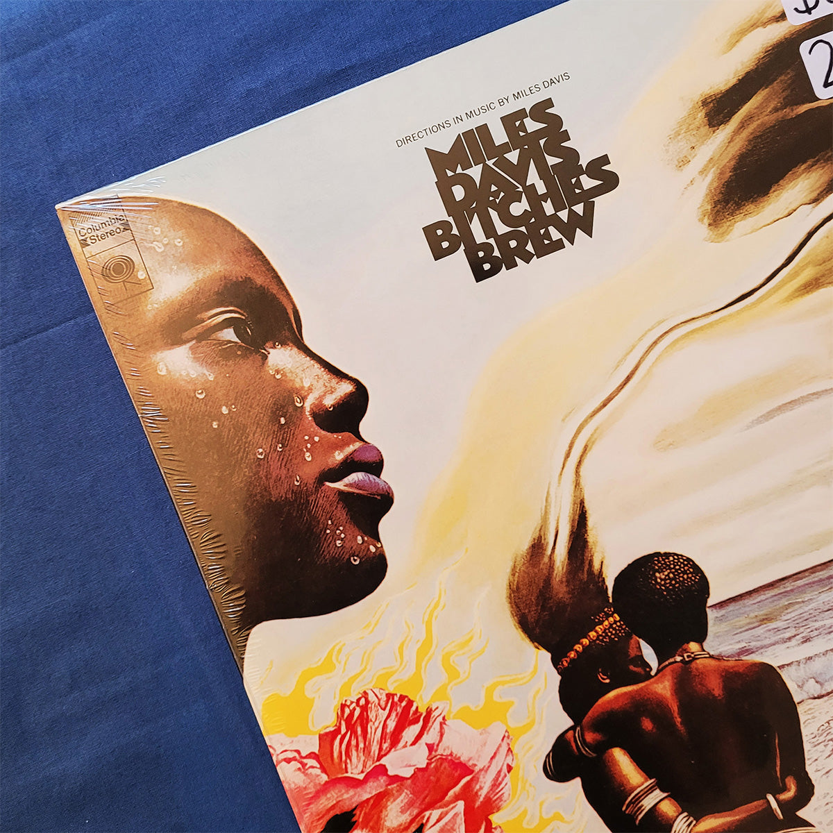 Vinyl record cover for 'Miles Davis' album, Bitches Brew