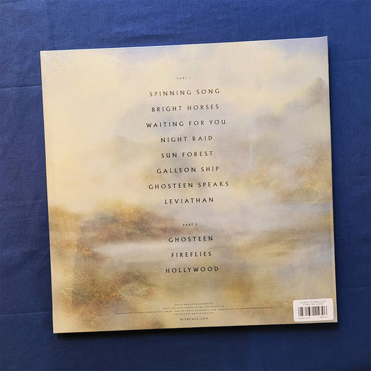 The back cover of a vinyl record sleeve for Ghosteen by Nick Cave and The Bad Seeds