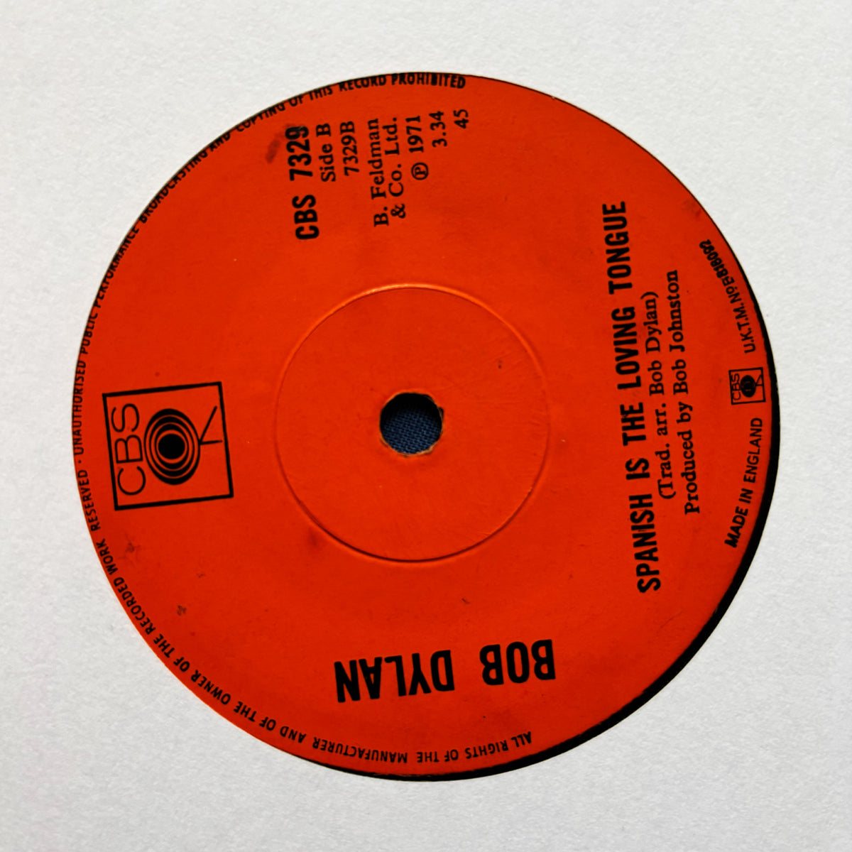 Bob Dylan - Watching the River Flow 7"