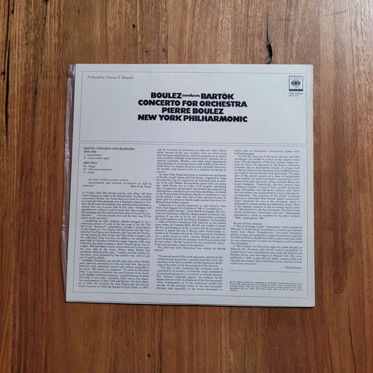 Bela Bartok / Pierre Boulez / New York Philharmonic - Boulez Conducts Bartok: Concerto for Orchestra (Used - VG+)