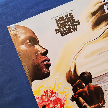 Vinyl record cover for 'Miles Davis' album, Bitches Brew