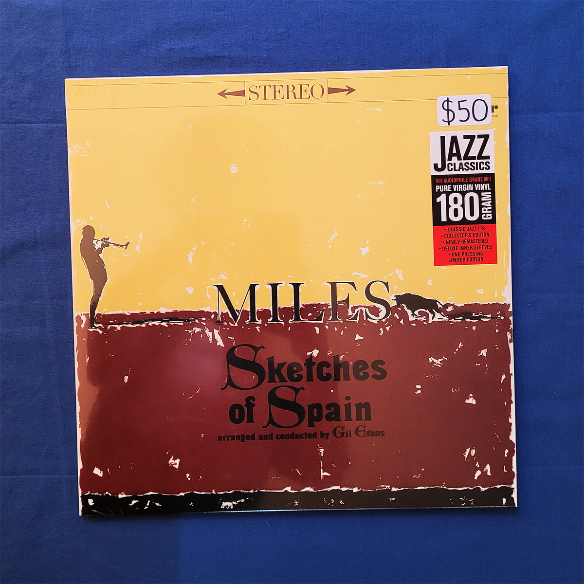 Vinyl record cover for 'Sketches of Spain' by Miles Davis 