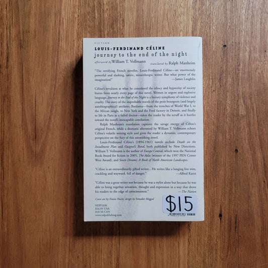 Louis-Ferdinand Celine - Journey to the End of the Night (Paperback) - Swoon