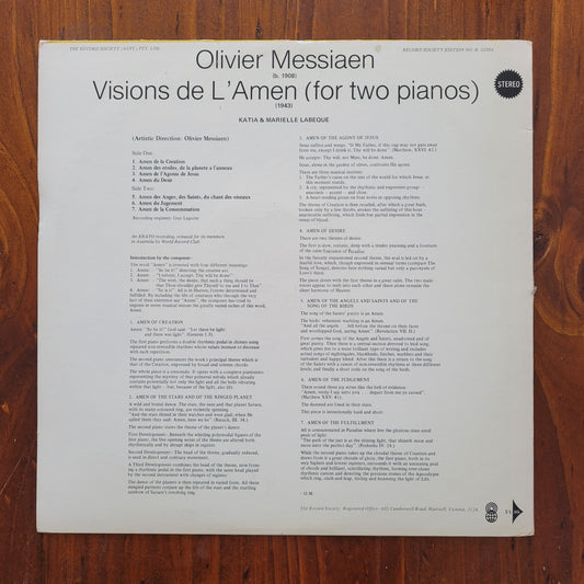 Olivier Messiaen / Katia & Marielle Labeque - Visions de L'Amen (for two pianos)